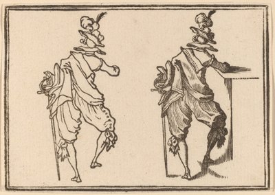 Homme avec épée - Edouard Eckman after Jacques Callot