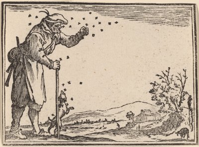 Paysans attaqués par des abeilles - Edouard Eckman after Jacques Callot