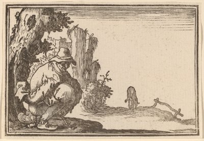 Paysanne déféquant - Edouard Eckman after Jacques Callot