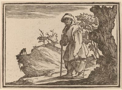 Paysanne avec un sac - Edouard Eckman after Jacques Callot
