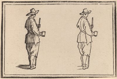 Paysanne avec une tasse - Edouard Eckman after Jacques Callot