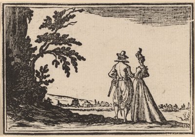 La Promenade - Edouard Eckman after Jacques Callot