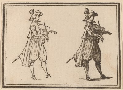 Violoniste - Edouard Eckman after Jacques Callot
