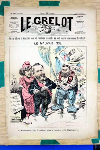 Couverture de "Le Grelot", Satirique en Couleurs - Edouard Guillaumin Pepin