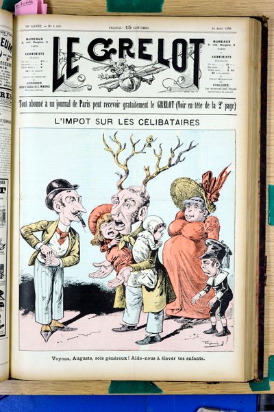 Couverture de "Le Grelot", numéro 1009, Satirique en Couleurs - Edouard Guillaumin Pepin