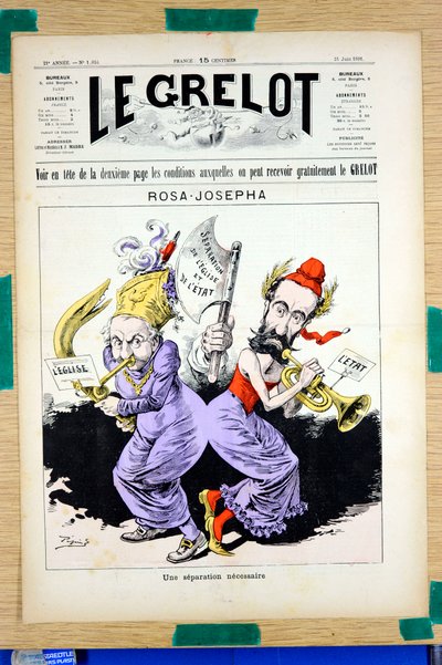 Couverture de "Le Grelot", numéro 1054, Satirique en Couleurs - Edouard Guillaumin Pepin