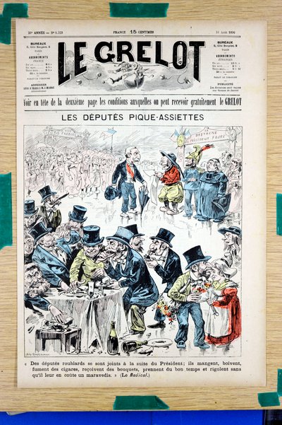 Couverture de "Le Grelot", numéro 1323, Satirique en Couleurs - Edouard Guillaumin Pepin