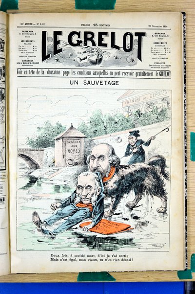 Couverture de "Le Grelot", numéro 1337, Satirique en Couleurs - Edouard Guillaumin Pepin