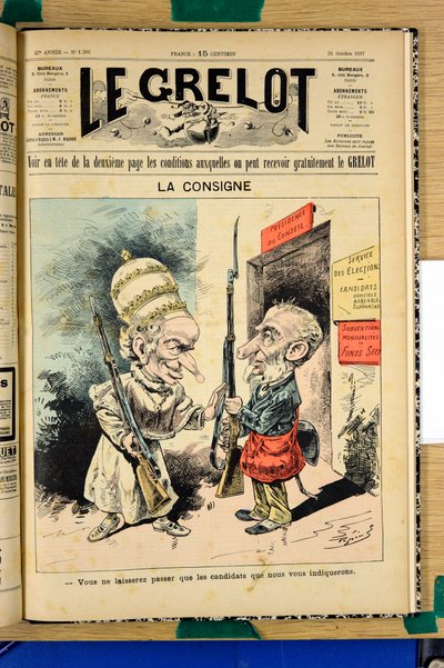 Couverture de Le Grelot, numéro 1386, Satirique en Couleurs - Edouard Guillaumin Pepin