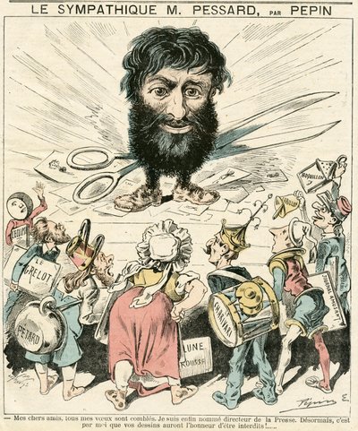 Couverture de Le Grelot, numéro 356, Satirique en couleurs - Edouard Guillaumin Pepin