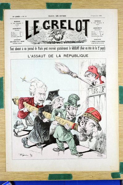 Couverture de "Le Grelot", numéro 908, Satirique en Couleurs - Edouard Guillaumin Pepin