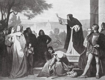 Savonarole prêchant - Edouard Jean Conrad (after) Hamman