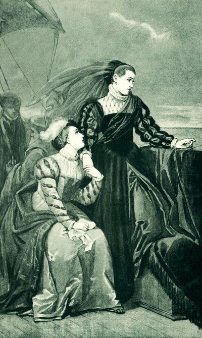 Marie Stuart fait ses adieux à la France - Edouard Jean Conrad Hamman