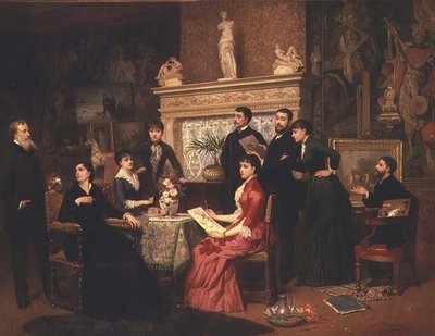 La leçon de peinture - Edouard Jean Conrad Hamman