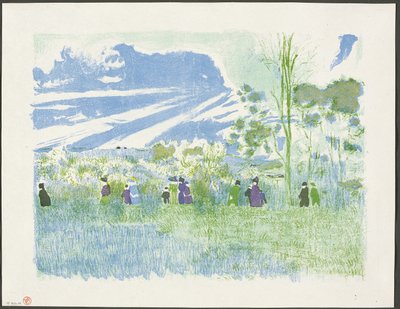 Across the Fields, troisième planche de Landscapes and Interiors (Paysages et intérieurs) - Édouard Jean Vuillard