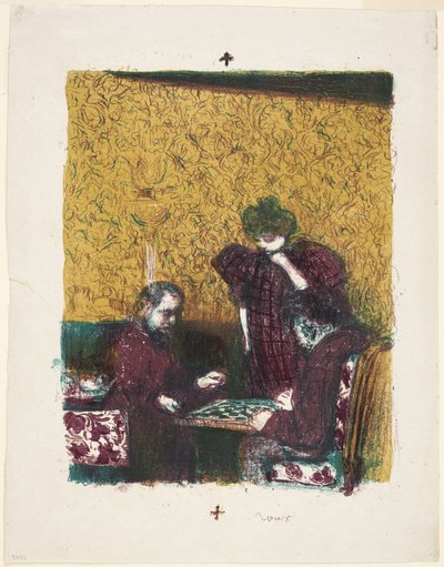 Le jeu de dames - Édouard Jean Vuillard