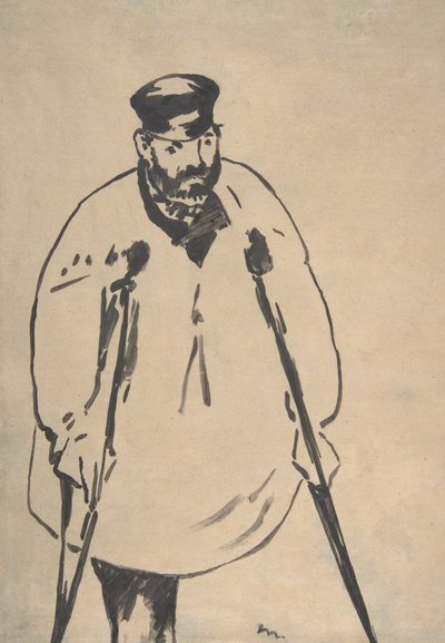 Un Homme avec des Béquilles, 1878 - Édouard Manet