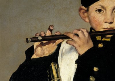 Un joueur de flûte (détail) - Édouard Manet