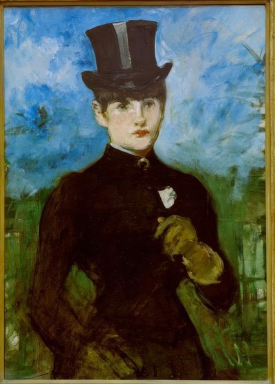 Amazone, fond bleu - Édouard Manet