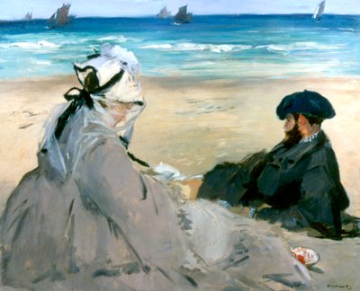 À la plage, 1873 - Édouard Manet