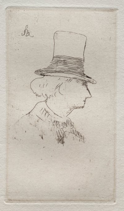 Baudelaire de profil - Édouard Manet