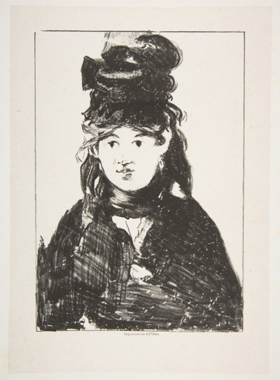 Berthe Morisot en noir, 1872-74 - Édouard Manet