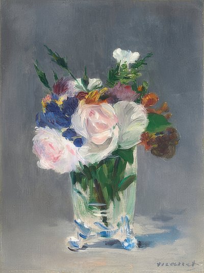 Fleurs dans un vase en cristal. Vers 1882 - Édouard Manet