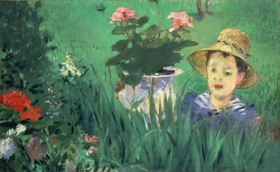 Garçon dans les fleurs Jacques Hoschedé, 1876 - Édouard Manet