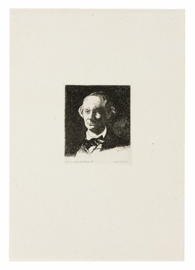 Charles Baudelaire, visage plein III - Édouard Manet