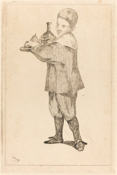 Enfant portant un plateau - Édouard Manet
