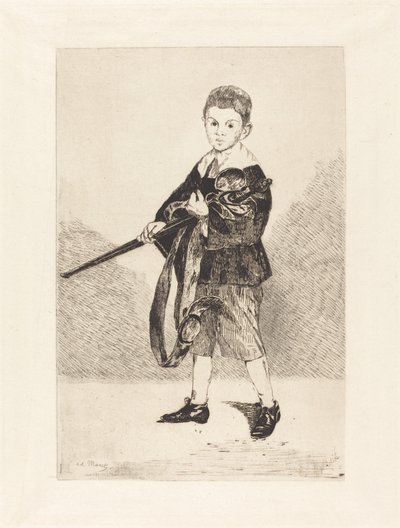 Enfant avec épée, tourné à gauche - Édouard Manet