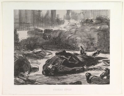 Guerre Civile, 1871-73, publié en 1874 - Édouard Manet