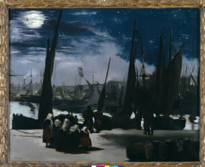 Clair de lune sur le port de Boulogne - Édouard Manet