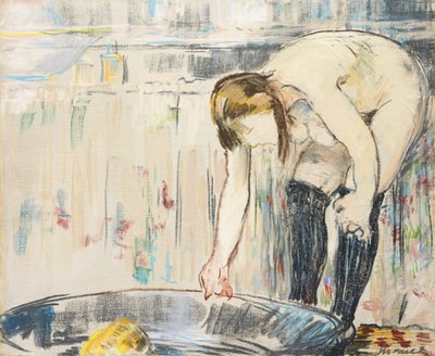 Femme au tub - Édouard Manet