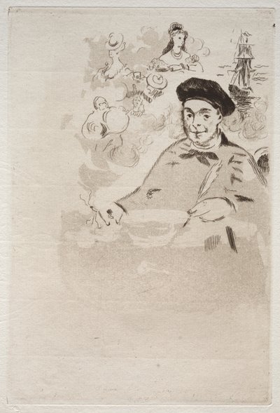 Frontispice pour une édition des Ballades de Théodore de Banville - Édouard Manet