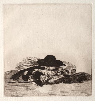 Frontispice pour une édition de gravures : Chapeau et guitare - Édouard Manet