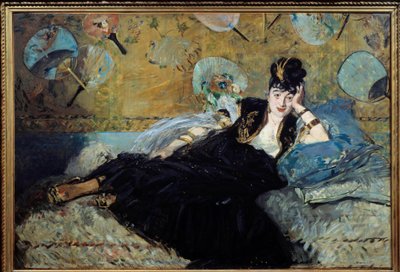 La dame aux éventails (Portrait de Nina de Callias) - Édouard Manet