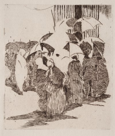 La queue devant la boucherie - Édouard Manet