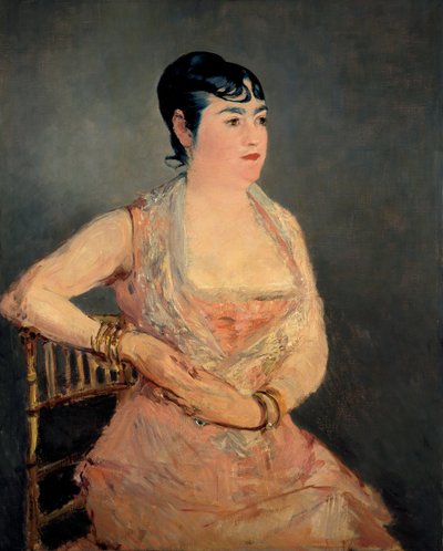 La dame en rose, 1879-1881 - Édouard Manet