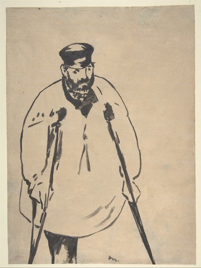 Manet - Un homme aux béquilles, 1878 - Édouard Manet