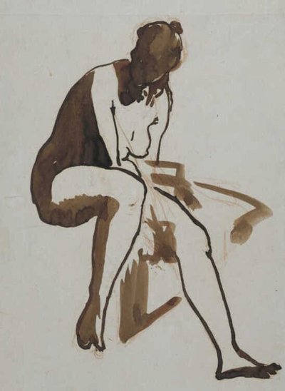 Manet - Baigneur assis, vers 1858 - 1860 - Édouard Manet