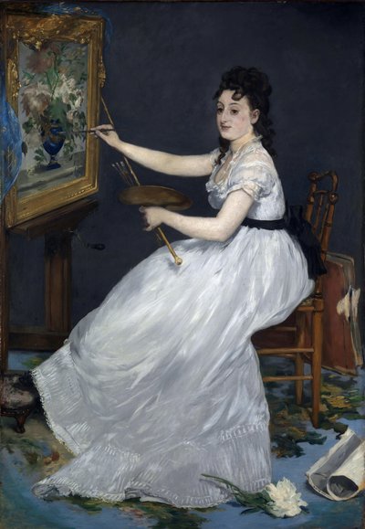 Manet, Edouard (1832-1883) Eva Gonzales (1849-1883) Huile sur toile 1870 National Gallery, Londres 191x133,4 - Édouard Manet