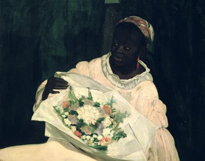 Olympia, détail du serviteur noir, 1863 - Édouard Manet