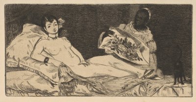 Olympia petite assiette, 1867 - Édouard Manet
