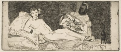 Olympia petite assiette, 1867 - Édouard Manet