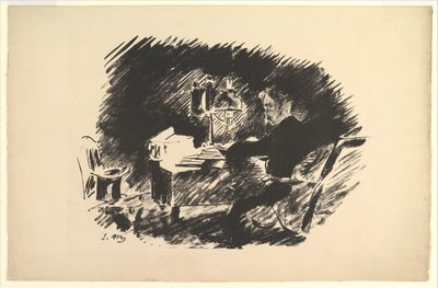 Il était une fois un Minuit Lugubre. Illustration de Le Corbeau par Edgar Allan Poe - Édouard Manet