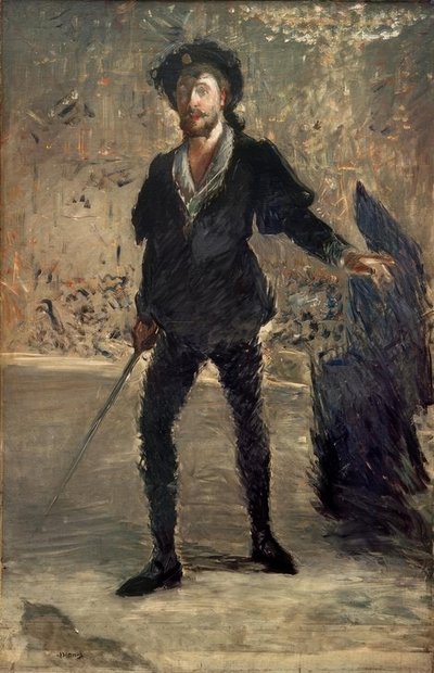 Portrait de Faure dans le rôle de Hamlet - Édouard Manet