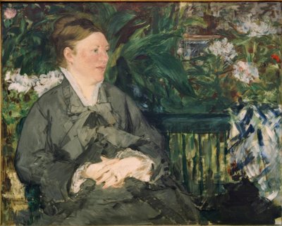Portrait de Madame Manet dans la serre - Édouard Manet