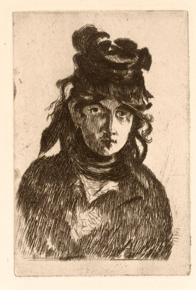 Portrait de Berthe Morisot - Édouard Manet