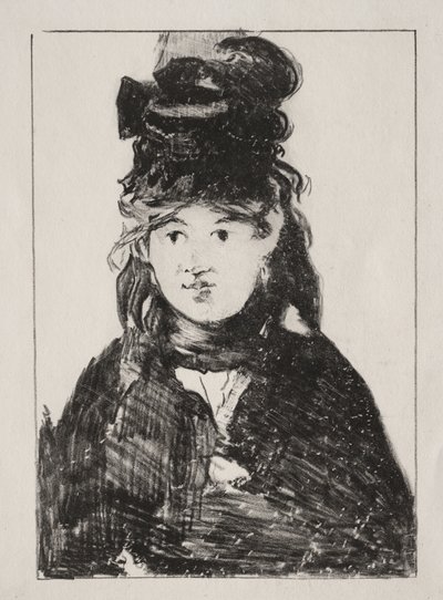 Portrait de Berthe Morisot - Édouard Manet